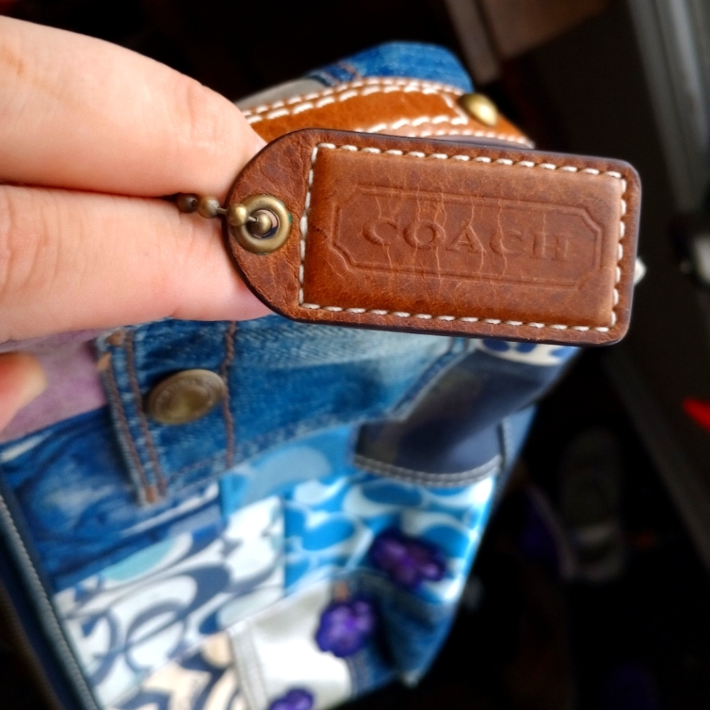 Coach denim handbag